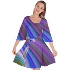 Background Abstract Curves Velour Kimono Dress by Bajindul