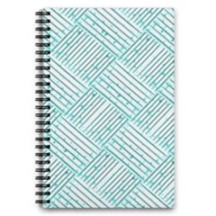 Wood Texture Diagonal Pastel Blue 5 5  X 8 5  Notebook by Mariart