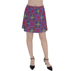 Shapes In Squares Pattern                       Panel Skirt