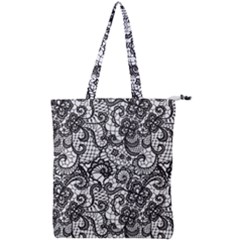 Encaje Double Zip Up Tote Bag by Sobalvarro