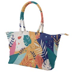 Tropical Pattern Canvas Shoulder Bag by Valentinaart