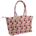 Cherries An Bats Peach Canvas Shoulder Bag View2