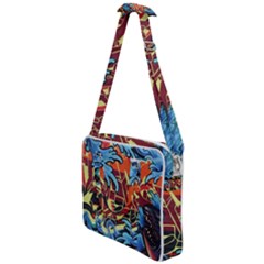 Graffiti Colourful Street Art Art Cross Body Office Bag by Simbadda