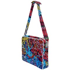 Graffiti Wall Mural Painting Arts Cross Body Office Bag by Simbadda