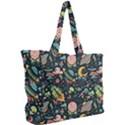 Texture Patterns Aliens Rockets Space Simple Shoulder Bag View2