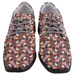 Pattern Abstract Fabric Wallpaper Women Heeled Oxford Shoes