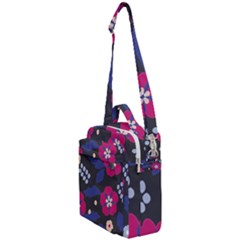 Vector Seamless Flower And Leaves Pattern Crossbody Day Bag by Sobalvarro