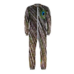 Peacock Feathers Pattern Colorful Onepiece Jumpsuit (kids) by Vaneshart