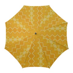 Pattern Yellow Golf Umbrellas by HermanTelo