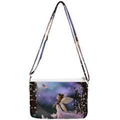 Little Fairy With Dove Double Gusset Crossbody Bag by FantasyWorld7