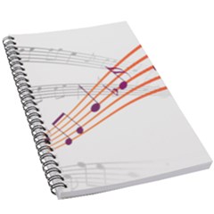 Music Notes Clef Sound 5 5  X 8 5  Notebook by HermanTelo