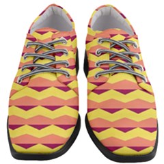 Background Colorful Chevron Women Heeled Oxford Shoes