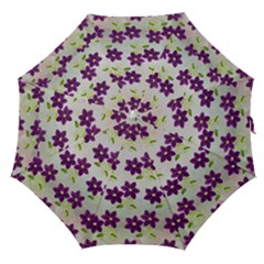 Purple Flower Straight Umbrellas by HermanTelo