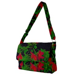 Dark Pop Art Floral Poster Full Print Messenger Bag (l)