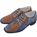 Grunge Colorful Abstract Texture Print Women Heeled Oxford Shoes View2