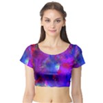 Galaxy Now  Short Sleeve Crop Top