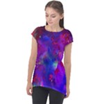 Galaxy Now  Cap Sleeve High Low Top