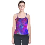 Galaxy Now  Velvet Spaghetti Strap Top