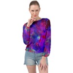 Galaxy Now  Banded Bottom Chiffon Top