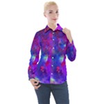 Galaxy Now  Women s Long Sleeve Pocket Shirt