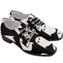 Ghost Halloween Pattern Women Heeled Oxford Shoes View3