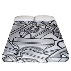 Phone Dial Communication Technology Fitted Sheet (king Size) by Wegoenart