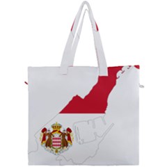 Monaco Country Europe Flag Borders Canvas Travel Bag by Sapixe