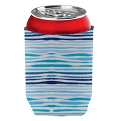 Blue Waves Pattern Can Holder