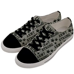 Army Stong Military Men s Low Top Canvas Sneakers by McCallaCoultureArmyShop