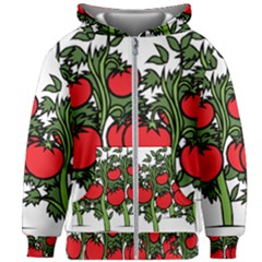 Tomato Garden Vine Plants Red Kids  Zipper Hoodie Without Drawstring