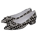 White Plaid Texture Women s Bow Heels View2