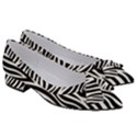 Thin Zebra Animal Print Women s Bow Heels View3