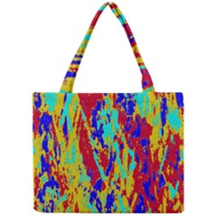 Multicolored Vibran Abstract Textre Print Mini Tote Bag