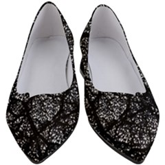 Black And White Dark Abstract Texture Print Women s Block Heels 