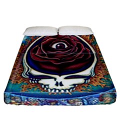 Grateful Dead Ahead Of Their Time Fitted Sheet (california King Size) by Sapixe