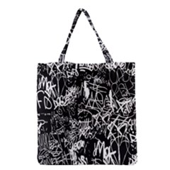 Graffiti Abstract Collage Print Pattern Grocery Tote Bag