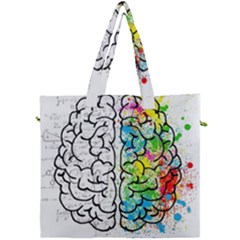 Brain Mind Psychology Idea Drawing Canvas Travel Bag by Wegoenart