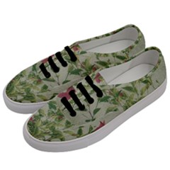 Botanical Vintage Style Motif Artwork 2 Men s Classic Low Top Sneakers