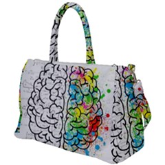 Brain Mind Psychology Idea Drawing Duffel Travel Bag by Wegoenart