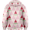 Seamless Pattern Watermelon Slices Geometric Style Kids  Zipper Hoodie Without Drawstring View2