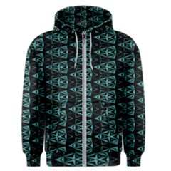 Digital Triangles Men s Zipper Hoodie by Sparkle