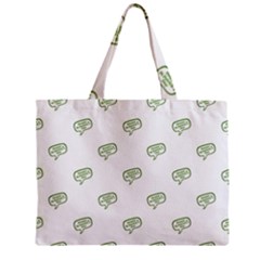 Happy St Patricks Day Symbol Motif Pattern Zipper Mini Tote Bag