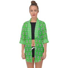 Knotty Ball Open Front Chiffon Kimono by Sparkle