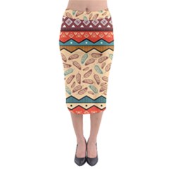 Ethnic Tribal Pattern Background Midi Pencil Skirt