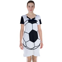 Soccer Lovers Gift Short Sleeve Nightdress by ChezDeesTees