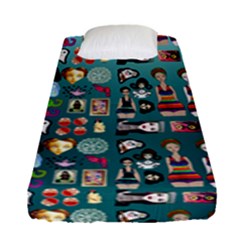 Kawaiicollagepattern2 Fitted Sheet (single Size) by snowwhitegirl