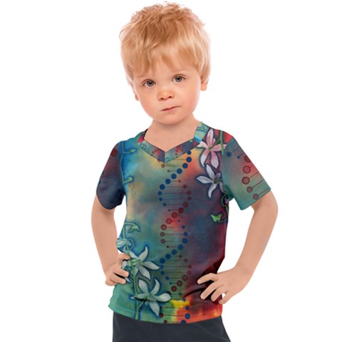 Flower Dna Kids  Sports Tee by RobLilly