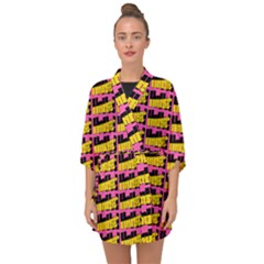 Haha - Nelson Pointing Finger At People - Funny Laugh Half Sleeve Chiffon Kimono by DinzDas