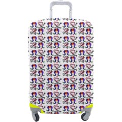 60s Ombre Hair Girl White Luggage Cover (large) by snowwhitegirl