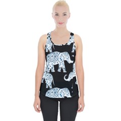 Elephant-pattern-background Piece Up Tank Top by Sobalvarro